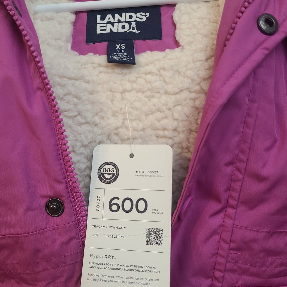 Lands' End (liked new) kid down jacket xs